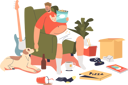 پیش‌نمایش فایل man-with-obesity-eating-fast-food-4931296 از پک فعالیت افراد