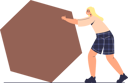 پیش‌نمایش فایل woman-pushing-hexagon-shape-4931348 از پک فعالیت افراد