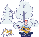 پیش‌نمایش فایل man-playing-guitar-while-camping-in-the-forest-4991160 از پک طبیعت