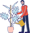 پیش‌نمایش فایل man-watering-plants-with-watering-can-4991188 از پک طبیعت