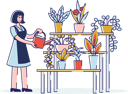 پیش‌نمایش فایل woman-selling-flowers-stall-4991164 از پک طبیعت