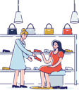 پیش‌نمایش فایل shop-assistant-helps-to-choose-and-try-on-shoes-to-woman-in-footgear-store-4990790 از پک زیبایی