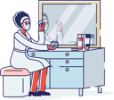 پیش‌نمایش فایل woman-putting-cosmetic-face-mask-sitting-in-front-of-mirror-4990794 از پک زیبایی