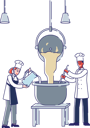 پیش‌نمایش فایل baker-and-confectioner-manufacturing-process-in-bakery-4990845 از پک غذا
