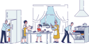 پیش‌نمایش فایل big-family-cooking-together-at-home-kitchen-4990882 از پک غذا