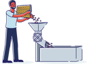 پیش‌نمایش فایل coffeehouse-worker-milling-fresh-roasted-beans-4990864 از پک غذا