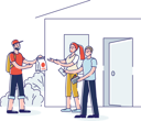 پیش‌نمایش فایل courier-delivering-food-4990906 از پک غذا