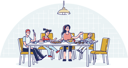 پیش‌نمایش فایل family-having-breakfast-or-dinner-together-4990853 از پک غذا
