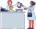 پیش‌نمایش فایل female-buying-meat-and-standing-at-the-register-in-butchery-shop-4990857 از پک غذا