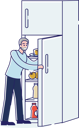 پیش‌نمایش فایل man-opening-fridge-4990883 از پک غذا
