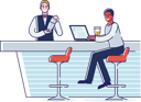 پیش‌نمایش فایل man-working-remotely-on-laptop-at-bar-counter-4990851 از پک غذا