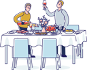 پیش‌نمایش فایل people-toasting-during-holiday-event-or-corporate-banquet-4990915 از پک غذا