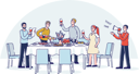 پیش‌نمایش فایل people-toasting-standing-around-holiday-dinner-table-4990914 از پک غذا