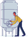 پیش‌نمایش فایل technician-control-of-work-of-container-with-liquid-in-turning-control-valve-4990920 از پک غذا