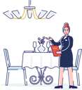 پیش‌نمایش فایل waitress-serving-people-in-the-restaurant-4990902 از پک غذا