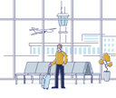 پیش‌نمایش فایل man-wearing-face-mask-waiting-at-airport-4990975 از پک مراقبت سلامت و پزشکی