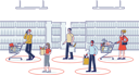 پیش‌نمایش فایل people-standing-in-social-distancing-manner-during-pandemic-4991003 از پک مراقبت سلامت و پزشکی