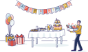 پیش‌نمایش فایل man-preparing-for-birthday-celebration-4991013 از پک تعطیلات