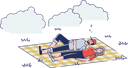 پیش‌نمایش فایل couple-lying-on-blanket-in-park-4991343 از پک افراد 2
