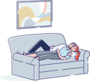 پیش‌نمایش فایل couple-sleeping-on-couch-in-living-room-4991346 از پک افراد 2