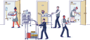 پیش‌نمایش فایل hotel-room-service-working-4991325 از پک افراد 2