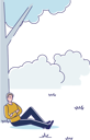 پیش‌نمایش فایل man-sitting-under-tree-relaxed-having-rest-4991341 از پک افراد 2