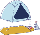 پیش‌نمایش فایل man-sleep-in-sleeping-bag-4991342 از پک افراد 2