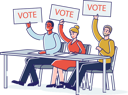 پیش‌نمایش فایل people-holding-vote-signs-4991374 از پک افراد 2