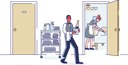 پیش‌نمایش فایل room-service-workers-of-hotel-4991326 از پک افراد 2
