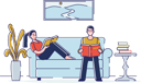 پیش‌نمایش فایل siblings-studying-at-home-4991318 از پک افراد 2