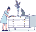 پیش‌نمایش فایل woman-putting-clothes-in-drawers-4991366 از پک افراد 2