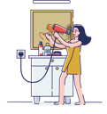 پیش‌نمایش فایل woman-singing-in-hair-dryer-4991337 از پک افراد 2
