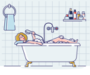 پیش‌نمایش فایل woman-taking-bath-and-sing-in-shower-4991339 از پک افراد 2