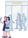 پیش‌نمایش فایل women-taking-selfie-photo-while-shopping-4991355 از پک افراد 2