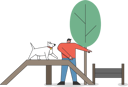 پیش‌نمایش فایل man-training-his-pet-dog-5018747 از پک افراد با حیوانات