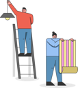 پیش‌نمایش فایل man-and-woman-make-a-repair-of-a-house-5019027 از پک صنعت