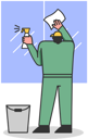 پیش‌نمایش فایل man-cleaning-windows-facade-of-building-5019011 از پک صنعت