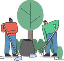 پیش‌نمایش فایل volunteers-man-and-woman-collect-plastic-litter-into-bags-5019020 از پک صنعت