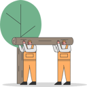 پیش‌نمایش فایل worker-cutting-trees-and-gathering-logs-5019031 از پک صنعت
