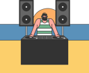 پیش‌نمایش فایل dj-playing-at-a-beach-party-5019052 از پک افراد مختلف