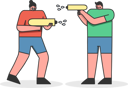 پیش‌نمایش فایل friends-playing-with-water-gun-5019098 از پک افراد مختلف