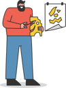 پیش‌نمایش فایل man-cutting-paper-and-making-abstract-5019045 از پک افراد مختلف