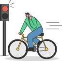 پیش‌نمایش فایل man-on-bicycle-riding-on-red-light-5019057 از پک افراد مختلف