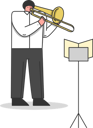 پیش‌نمایش فایل musician-plays-trombone-5019123 از پک افراد مختلف