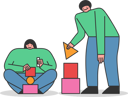 پیش‌نمایش فایل people-playing-with-building-bricks-5019044 از پک افراد مختلف