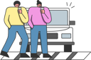 پیش‌نمایش فایل people-using-smartphones-crossing-street-on-zebra-not-noticing-car-5019058 از پک افراد مختلف