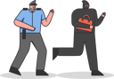 پیش‌نمایش فایل policeman-running-behind-robber-5019131 از پک افراد مختلف