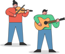 پیش‌نمایش فایل students-play-violin-and-guitar-5019115 از پک افراد مختلف