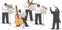 پیش‌نمایش فایل symphony-orchestra-musicians-playing-musical-instruments-5019121 از پک افراد مختلف