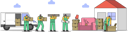 پیش‌نمایش فایل worker-carrying-boxes-and-unloading-truck-5019108 از پک افراد مختلف